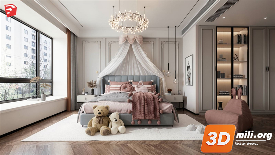 Children Room Scenes  Skp FIles 